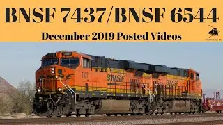 BNSF 7437 Westbound Empty Well Car Train Meet BNSF 6544 Eastbound Intermodal Z-Train