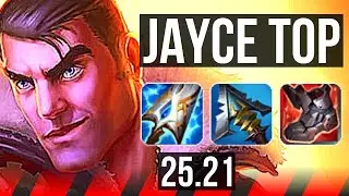 JAYCE vs AMBESSA (TOP) | 14 solo kills, Comeback, 59k DMG, Legendary, 20/4/6 | KR Master | 25.21