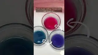 Purple Cabbage Magic! Watch Colors Change Before Your Eyes 🌈🔬 #shorts #diy #scienceexperiment
