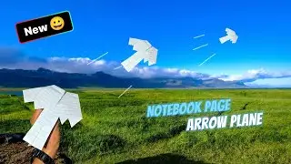 How to make notebook Paper plane😲,paper arrow Plane,diy ideas, origami ideas,paper craft ideas 