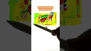 Sour Patch Kids Logo Through The Years! #sourpatchkids #logos #logodesign #redesign #packaging