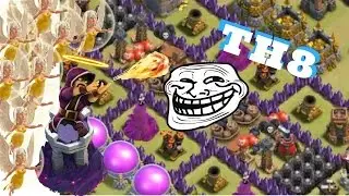 TH5 VS TH8 TROLL BASE??? + THE IMMORTAL HARRY POTTER!!! - Clash of Clans