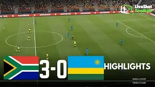SOUTH AFRICA 3-0 RWANDA - HIGHLIGHTS 🔴 World Cup Qualifier Match Highlights Simulation & Recreation