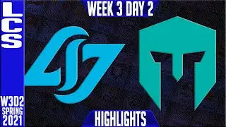 CLG vs IMT Highlights | LCS Spring 2021 W3D2 | Counter Logic Gaming vs Immortals
