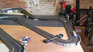 Track #25 - Different heights on the long corner - Scalextric and Slot Car Track