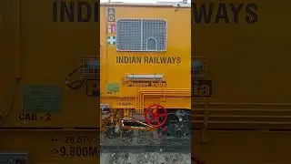 Izzatnagar Bareilly me Naya Railway engine. Bright and colourful