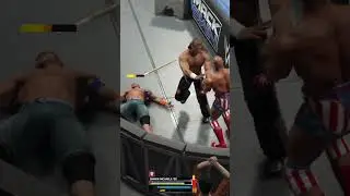 Шон Майклз против Джона Сины против Курта Энгла 😱 ЭПИЧЕСКИЙ WWE 2K25 Тройная угроза! 🔥 #ytshorts ...