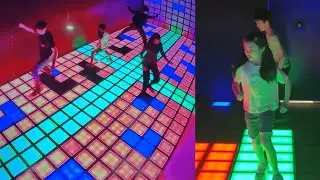 The Floor Is Lava IRL! Fun indoor activity in Taiwan:CyberCube 閃動格子