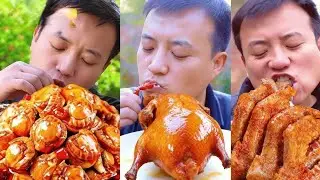Village Funny Mukbang ｜Grilled Stone Food ｜Wild Cooking ｜Cooking And Eating Special Food Collection