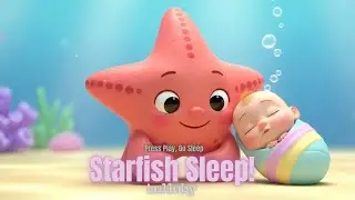 Looped Starfish Ocean Nap 🌊⭐ | Gentle Lullaby for Babies & Kids | Peaceful Sleep Music ✨