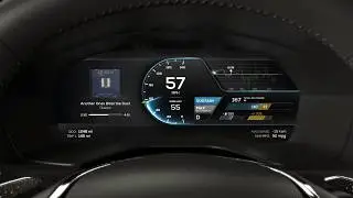 EV Cluster UX & UI HMI Concept
