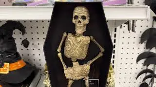 JoAnn Halloween 2024: Dancing Mummy Skeleton in Coffin