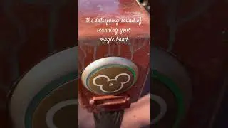 The satisfying sound of scanning your magic band. #magicband  #disneyworld #disneyland