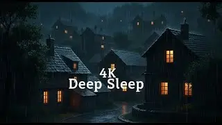 Peaceful Rainfall in a Quiet Village at Night | Soothing Thunder Sounds for Deep Sleep