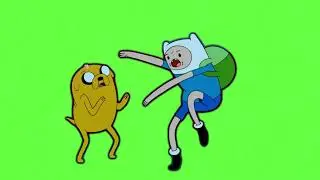Adventure Time Green Screen: Silent scream