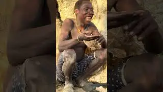 Under the Baobab Tree | Hadzabe Man and His Dog Share Hot Wild Bird Soup in Northern Tanzania