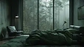 Losing Track of Time in a Dark Room with Rainfall and Piano Sounds