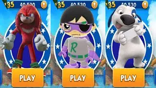 Tag with Ryan vs Sonic Dash vs Hank Dog Rush - Run Gameplay