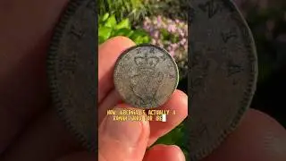 1700s coin found while metal detecting a farm field! #metaldetecting #treasurehunting #relichunting