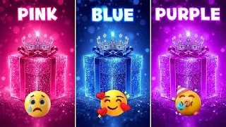 Choose Your Gift Box 🎁 3 Gift Box Challenge &ndash; Pink vs Blue vs Purple | 2 Good 1 Bad | Mega Quiz