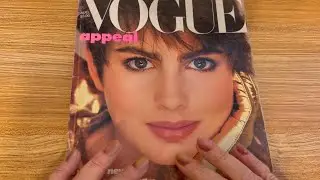 Whispering ASMR 🍒1980&rsquo;s VOGUE Magazine🌟 Page Turning OLD SCHOOL