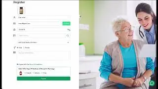 Registration form with email verification and custom captcha showcase