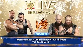 WWE LIVE Holiday Tour in Bridgeport, CT (2026) : Breakker & Reed Vs War Raiders Tag Team Match