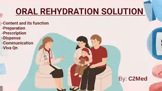 Oral rehydration solution (ORS) || Prepare, Dispense, Prescription, Communication || Pharmacology 
