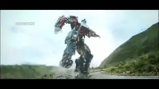 Transformers Rise of the Beasts Scourge and Optimus fight