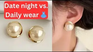 Best Gold Stud Earrings Review ✨ Elegant 925 Silver & Pearl | Affordable Tiffany Style Jewelry
