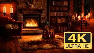 🔥 Cozy Fireplace in 4K Ultra HD | 2 Hours of Relaxing Fire Sounds for Sleep & Relaxation