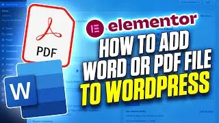 Elementor how to add Word or PDF file to buttons and menu items - Quick Guide