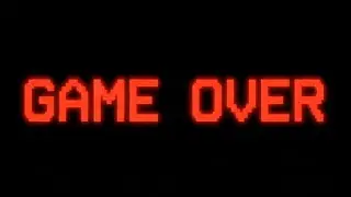 GAME OVER Retro VHS Text &ndash; Static Glitch VFX Overlay Loop