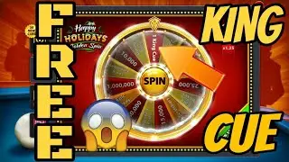 Golden Spin | Free King Cue 😎| Happy Holiday | 8 Ball Pool - A Sab xD