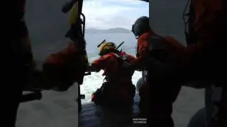 USCG Rescue Swimmer Free fall Deployment from MH-60 Jayhawk