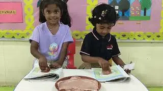 Sponge Dabbing Activity | The Fox and the Crow Story | Nursery Sec A | Fun story time