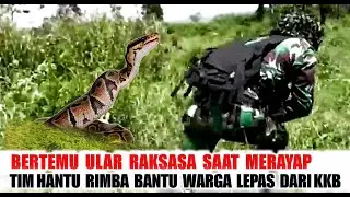 WALAU BERTEMU MAHLUK RAKSASA SAAT MENCARI MARKAS KKB,TNI SUKSES BEBASKAN WARGA DARI KKB.