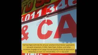 Vinyl Sticker Large Format Printing and Application