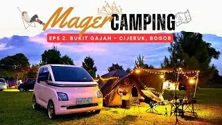 #2 Camping di Bukit Gajah Camping Ground, Cijeruk, Bogor | Pakai Mobil AirEV Mini Gabisa Nanjak? 😭