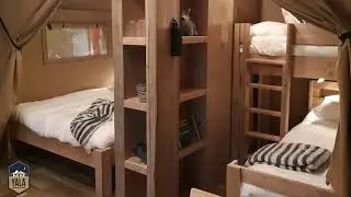 View our Comet glamping tent. Small footprint, a lot of comfort.