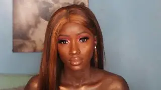 Fall glitter eyeshadow