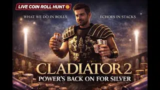 🔴 LIVE COIN ROLL HUNT  🪙 | CLADIATOR 2&ndash; WE GOT THE POWER - Hunting Dimes & Quarters for SILVER!!!