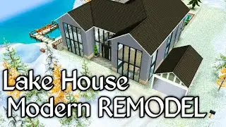 Sims Freeplay House Tours|Christmas Lake House|Modern Remodel