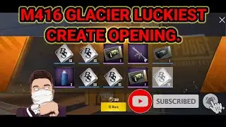 M416 GLACIER gun skin in Pubg mobile lite luckiest create opening video.#shorts #viral #m416glacier