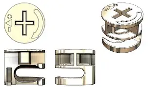 1: SolidWorks Tutorial #0001: furniture screw plug