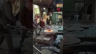 Creating Flanges Using Iron Billet #iron #flange