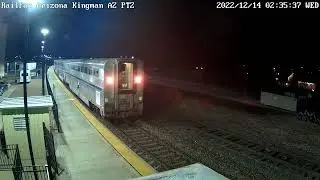 Amtrak #4 (13) Southwest Chief from Kingman, Winslow, and Gallup And SNOW! (12/2022)