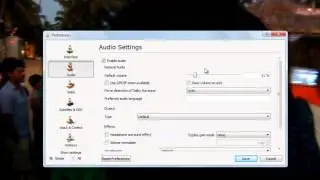 How to change default volume of vlc player on startup