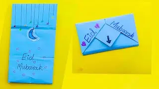 DIY SURPRISE CARD FOR Eid | EID MUBARAK greeting card | How to make greeting card for RAMADAN | Eid