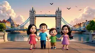 London Bridge Is Falling Down 🌈 | Magical 3D Kids Rhyme
